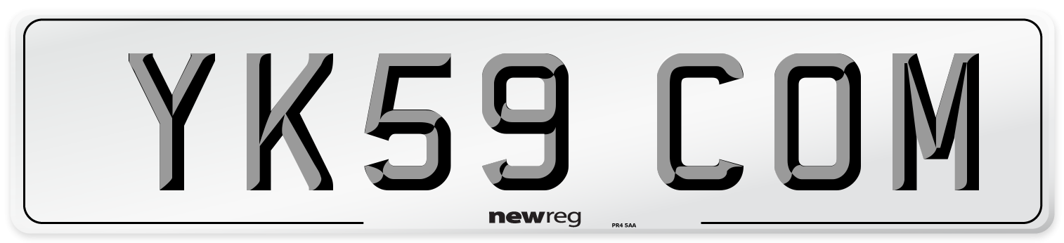 YK59 COM Number Plate from New Reg